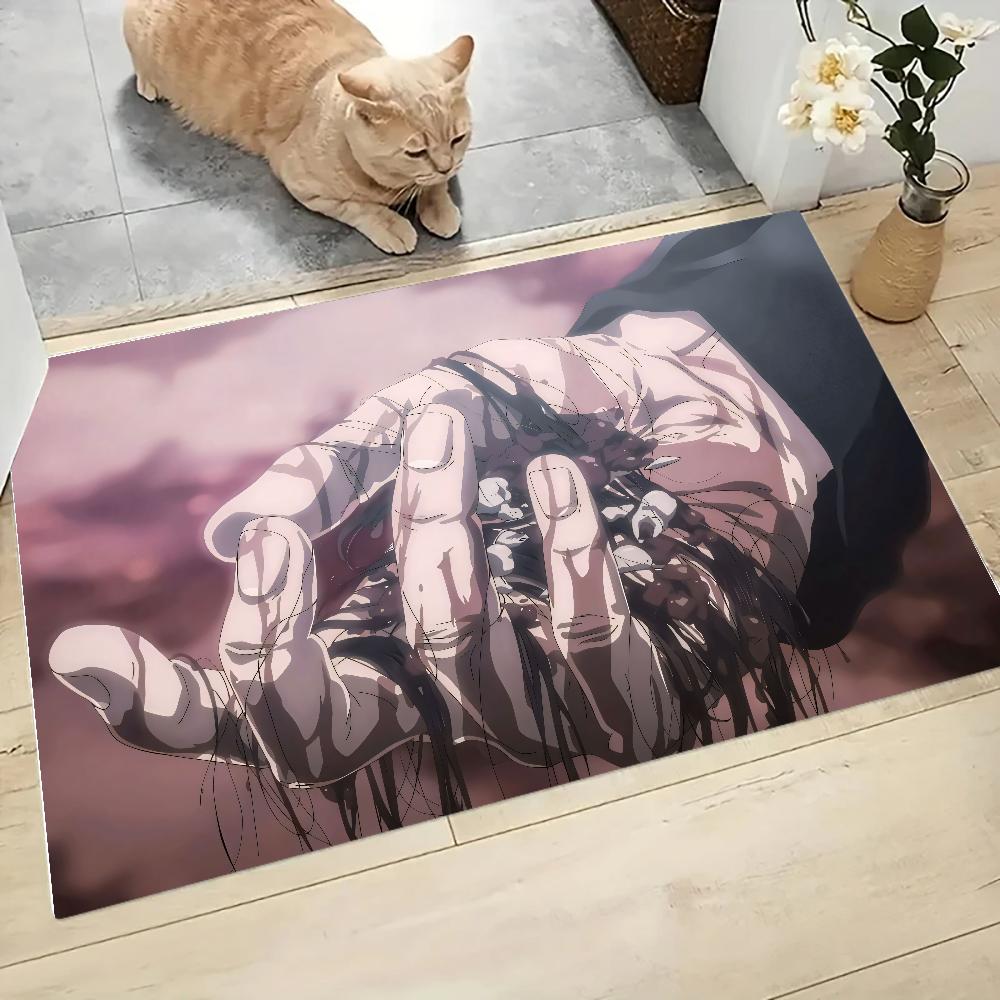 Anime A-Attack on Titan Floor Mat Graphic Printed Flannel Doormats for Bathroom Kitchen Entrance Carpet Home Decor