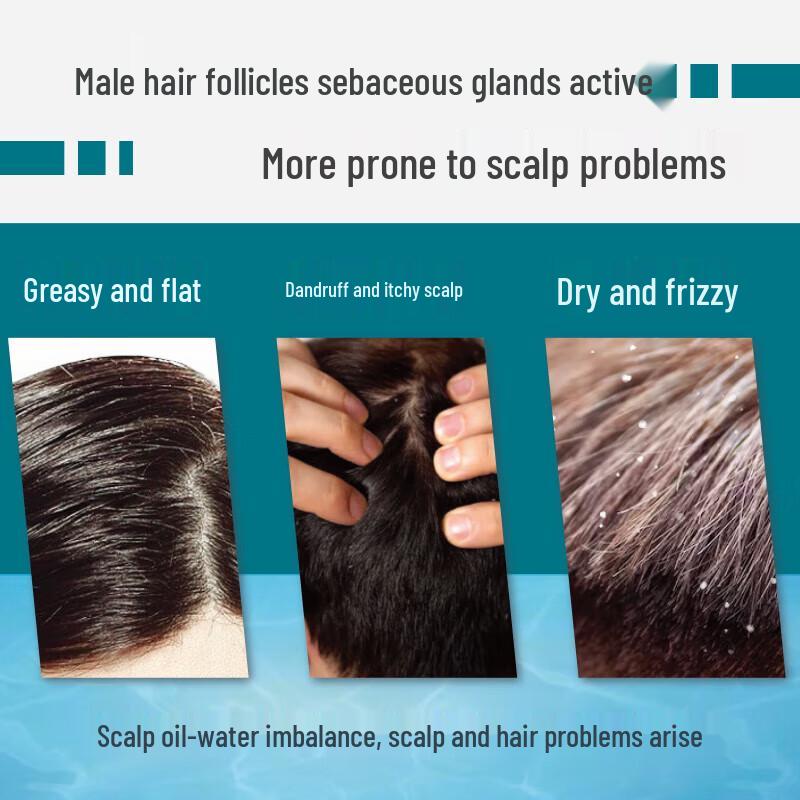 Aqualabel Men's Volumizing Oil Control Anti-Dandruff Shampoo