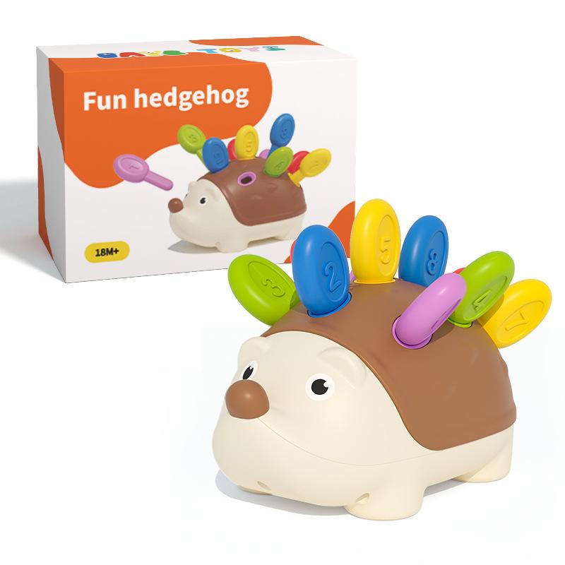Hérisson Jouet Éducatif Montessori Jouets pour la Motricité Fine pour Tout-Petits Apprentissage du Comptage & Entraînement Développer la Concentration Cadeau Sensoriel
