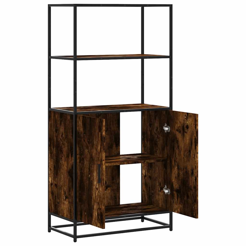Vidaxl Tall Cabinet, Smoked Oak, 68X35X139 Cm