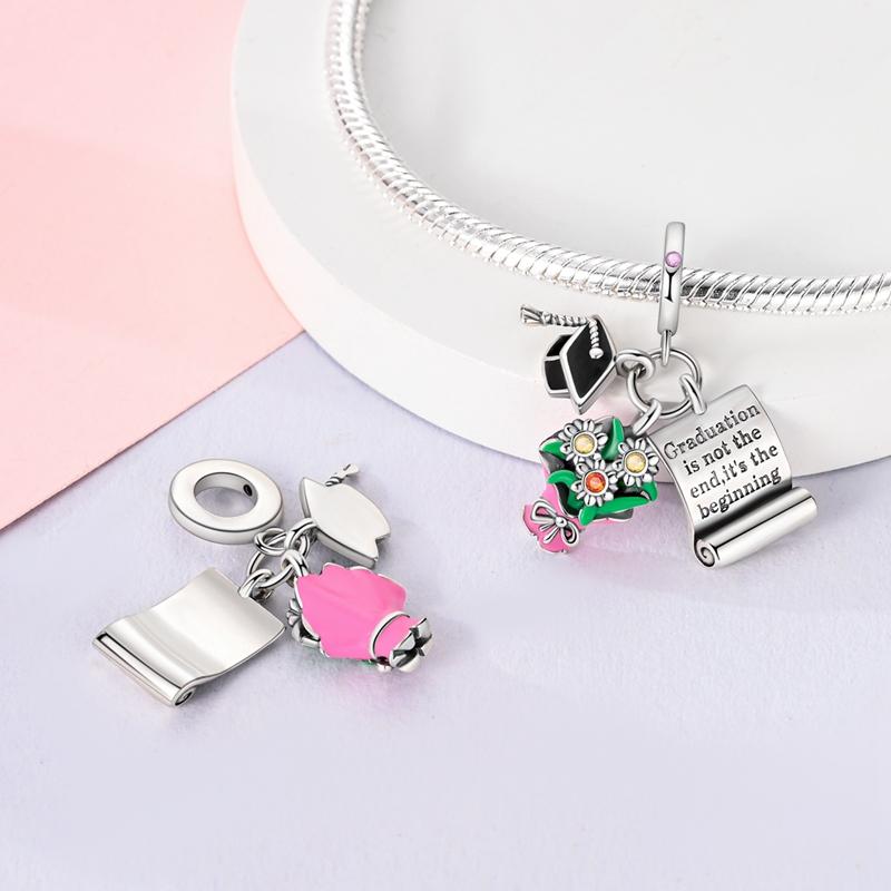 copper Girls Love Beauty Charm Bead Charms Perfume Pendants Bead Charms Jewellery Compatible With MULA Authentic Bracelets Ideal For Women Do It Yours