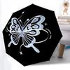 1 pièce Parapluie Pliant Automatique Design Papillon Cadre en Fer Durable, Toutes Saisons Maison Voyage Extérieur Parapluie Multifonctionnel yy251115071