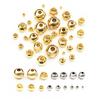 30-100pcs 2-8mm Stainless Steel Gold Color Spacer Beads Charm Loose Bead DIY Bracelets Necklace Beads for Jewelry Making Charms