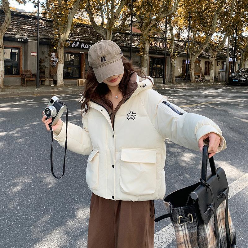Women’s Short Hooded Thicken Warm Winter Jacket