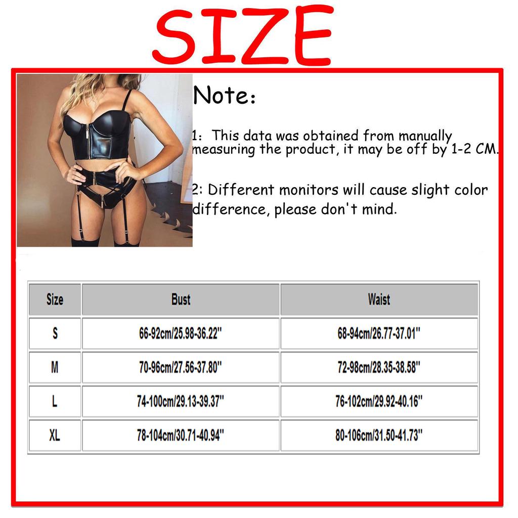 Damen Sexy Dessous Schwarzes Uniform-Pyjama-Set 3-teiliges Set