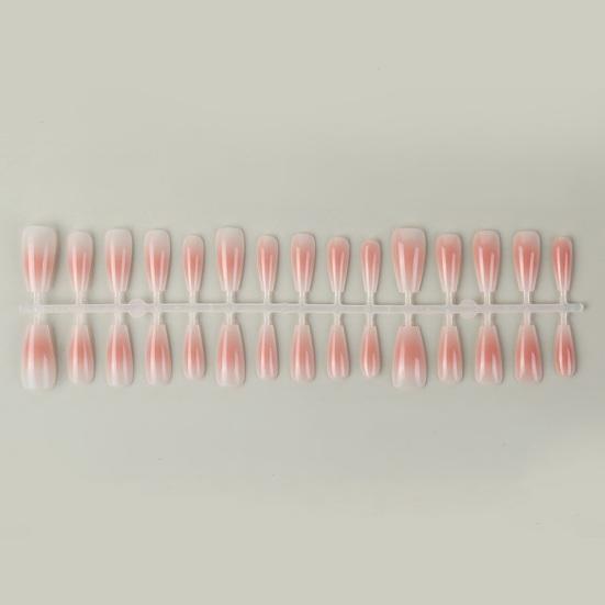 1 sac Gradient Purtare Fard de obraz pentru unghii, realizat manual, Potrivire perfecta, Unghii false fara urme pentru curbura naturala
