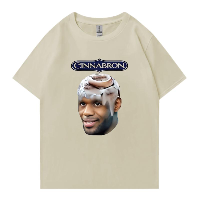 2025 Summer Fashion Cinnabron Graphics Funny Printed Oversized T-shirt Cotton Men Women Short Sleeve T-shirts Unisex Clothing