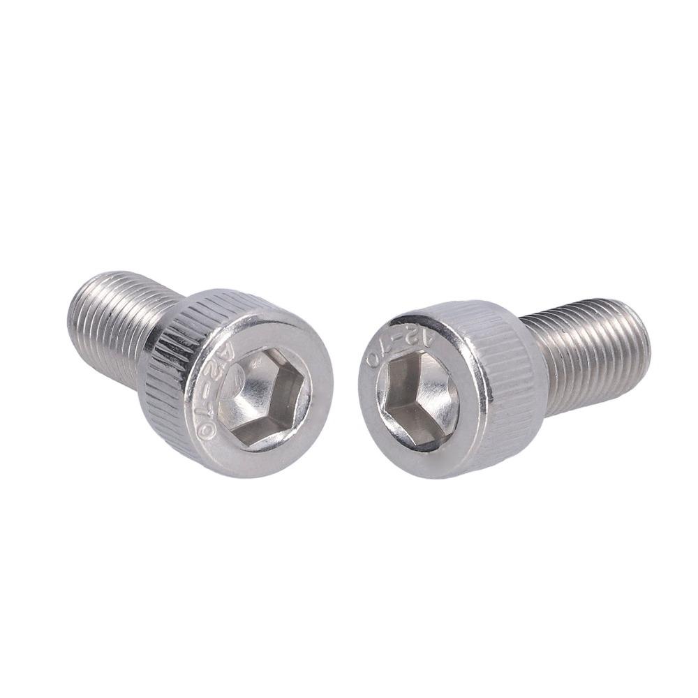 4PCS M10 Thread Size Hex Socket Bolt Fastener Hardware  for Engineering, Construction and DIY