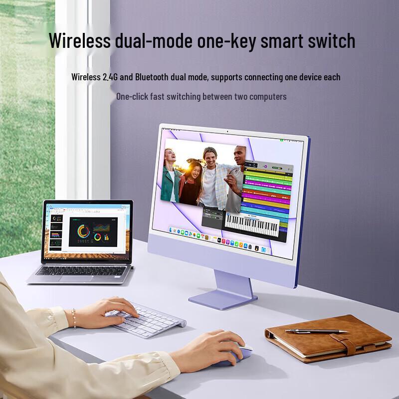 UGREEN Wireless Dual-Mode Ergonomic Silent Mouse
