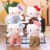 Cute Cat Plush Keychain Bag Charm Soft Stuffed Animal Doll Pendant Accessory For Backpack Purse Decoration