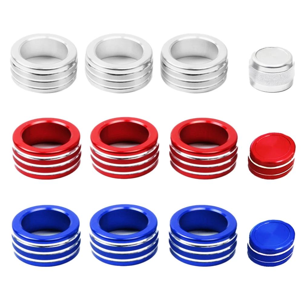 Car Center Console Air Conditioning Volume Control Knob Button Ring Cover Frame Sticker Fit For BMW 5 Series E60 E61