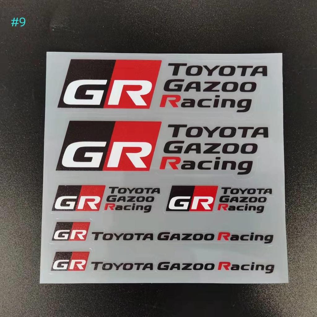 Car Stickers Styling Vinyl Graphics Stripes Car Door Front File Visor Window Decorate For Toyota Gr Sport C-Hr Rav4 Avensis TRD