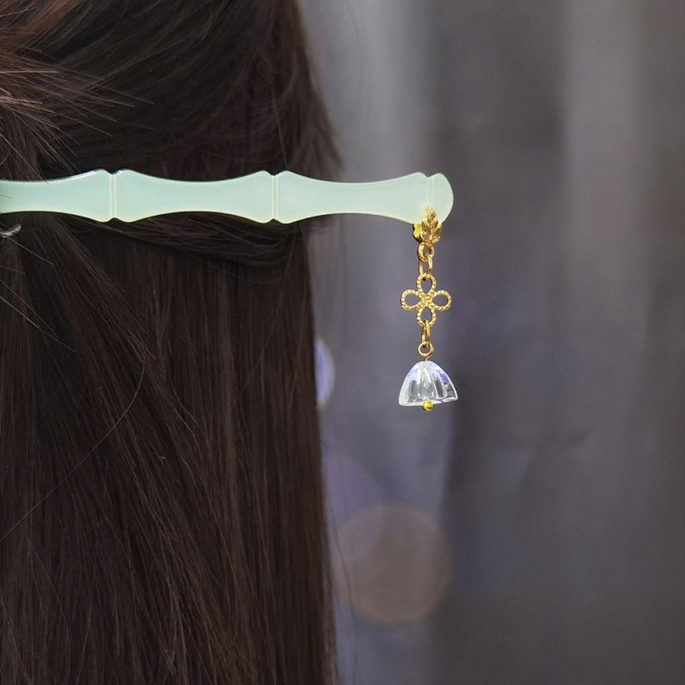 Acetat Blume Anhänger Geflochtene Haarspangen Quaste Koreanischer Haarclip Blatt Anhänger Damen Haarspangen Hanfu Haarstäbchen Chinesische Haargabel