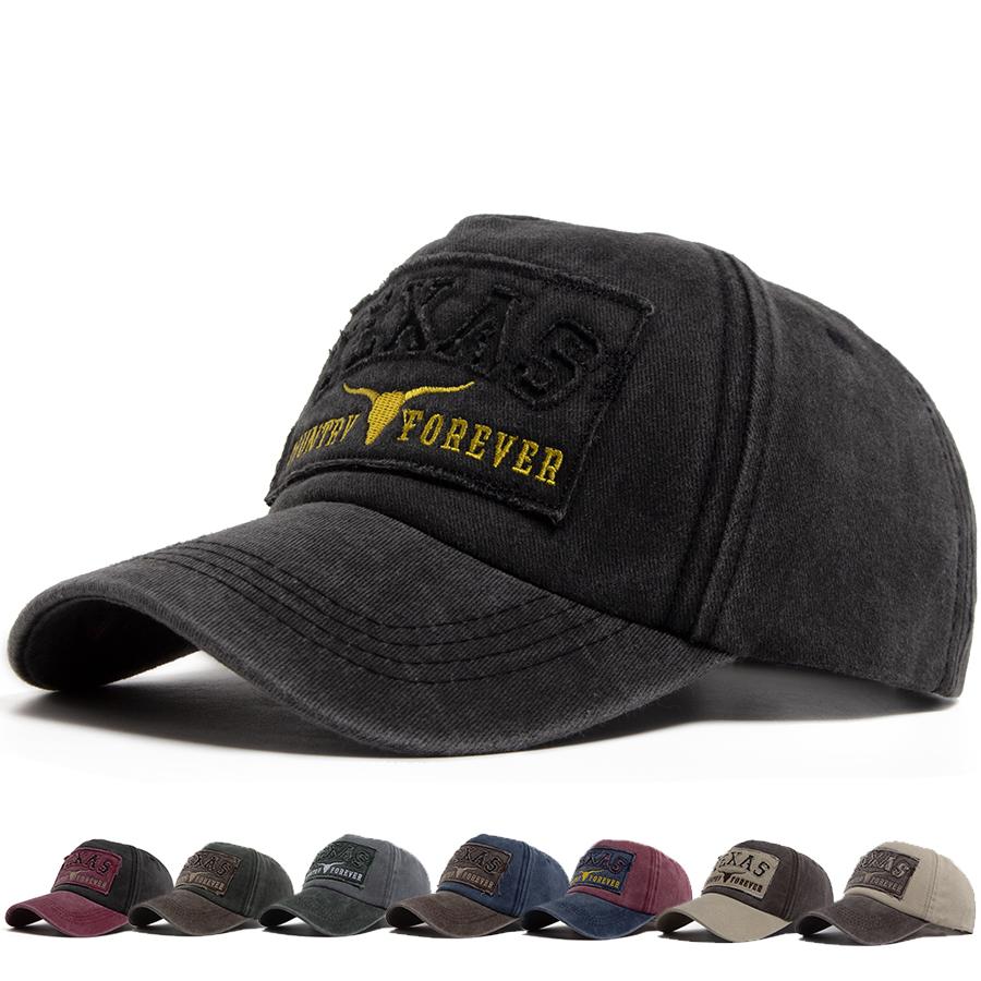 Boné de Baseball Masculino Moda Algodão Lavado Vintage Bordado Hip Hop Chapéu Verão Trucker Cap Outdoor Casual Feminino Viseira Solar Ajustável
