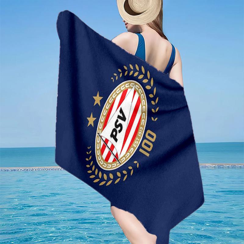 PSV Eindhoven Rood Ontwerp Microvezel Strandlaken, Lichtgewicht En Sneldrogend, voor Zomerse Reizen, Strand Essentieel, Zwembad