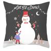 New Christmas Snowman Pillow Cover Christmas Illustration Home Cushion Cover Premium Durable Quality Useful Practical