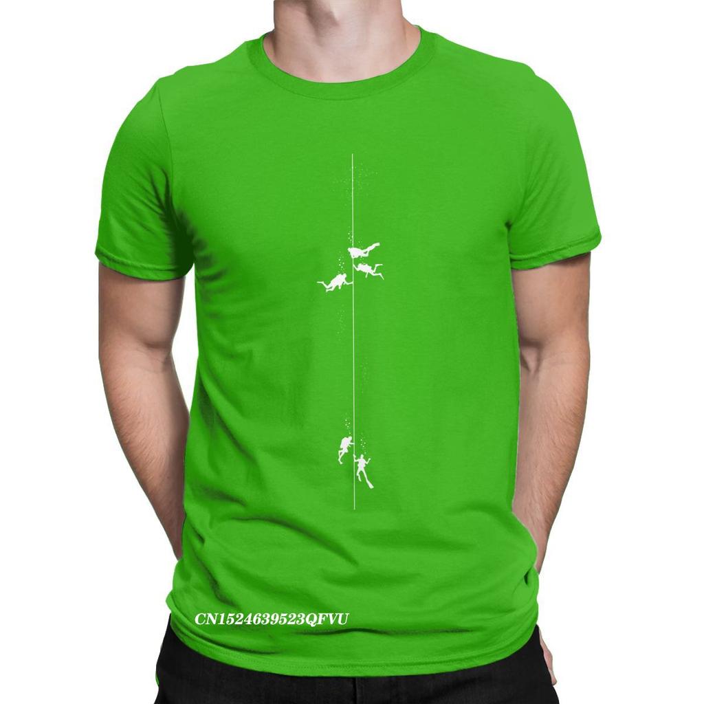 Funny Scuba Diving Dive Diver T-Shirts Men Manga Pure Cotton Tshirt Harajuku Tee Shirt Summer Clothing