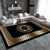 Covor Decorativ Auriu Pentru Sufragerie Stil Luxos Covorașe Podea Intrare Covor Moale Antiderapant Dormitor Covorașe Lângă Pat Lavabil
