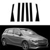 6 stuks/set Autopilaar Posts voor Mercedes-Benz B-Klasse W246 2012-2019 Glanzend Zwart Deurraam Bekleding Cover Stickers Styling Accessoires