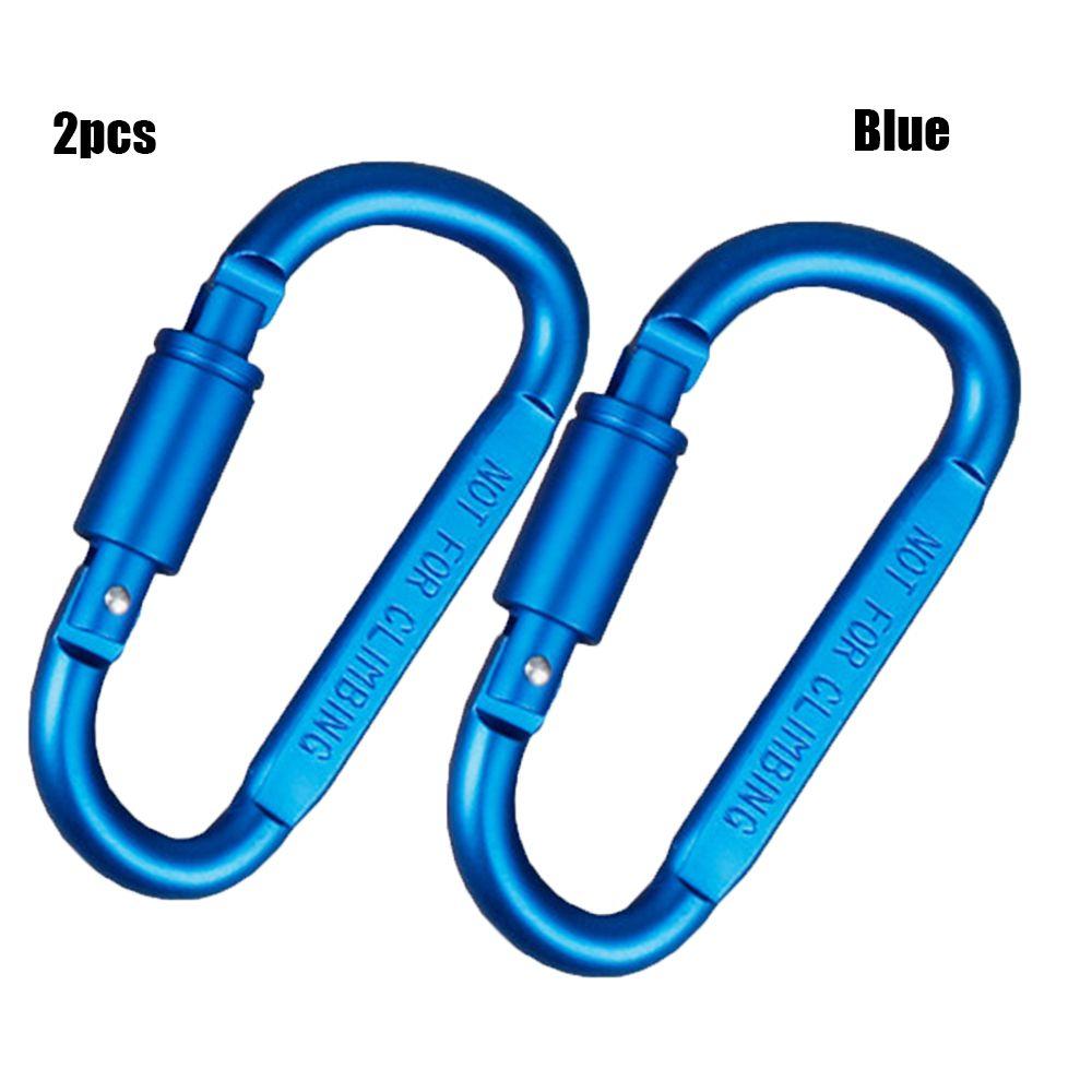 Alloy Outdoor Accessories Keychain Buckles Climbing D Carabiner Camping Hiking Hooks Spring Clips