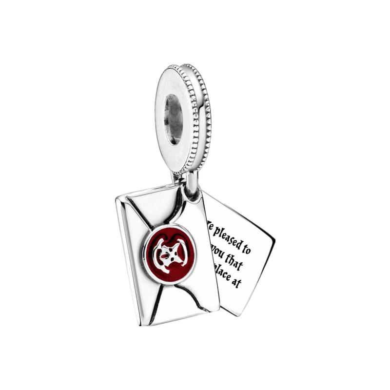 DIY Harry Potter Magic Academy Dangle Charm Bead European Silver Bracelet Jewelry Women Gift Accessories