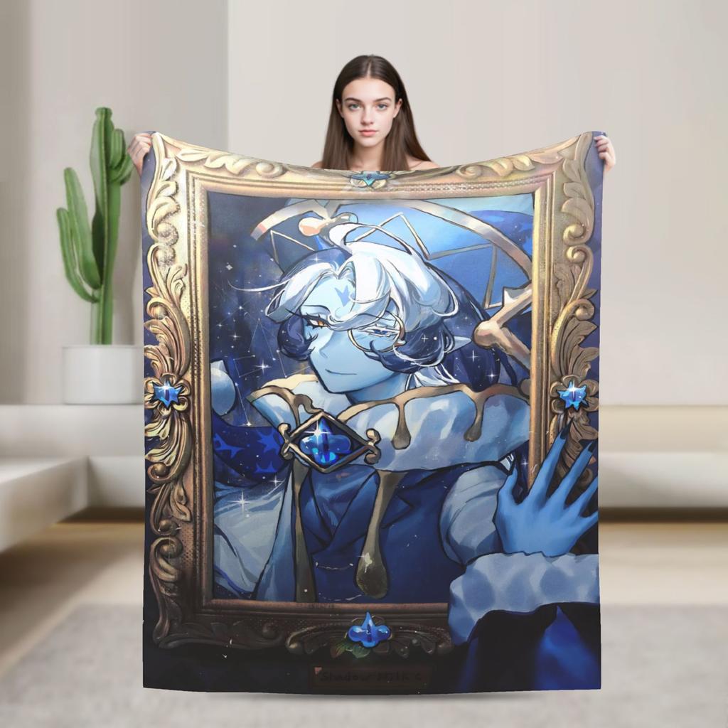 Pure Vanilla Shadow Milk Cookie Run Kingdom Blankets CRK Cartoon Game Fleece Awesome Warm Throw Blanket for Coverlet Summer