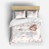 Cartoon Ballet Duvet Cover Set Princess Style Dancing Girl 3D Print King Queen for Girls Women Teen Dancer Polyester Bedding Set