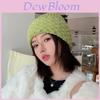 Knitted Hat For Women Winter Warmth Breathable Fiber Fashionable Beanie For Daily Use