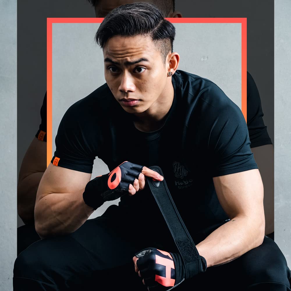 Training Gloves Gloves Muscle Training Wrist Fixed H&Yo Men's Women's Pull-up (Gray L)