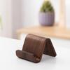 Rotatable Angle Walnut Wood Phone Bracket Heavy Duty Clamp Base Portable Desktop Organizing Stand