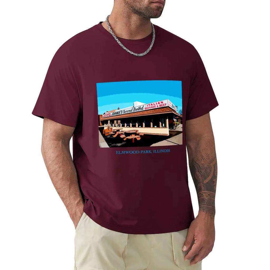 Johnnies Beef Elmwood Park Chicago Food Klassiker T-Shirt Bluse Sweat Herren-T-Shirts