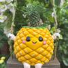 Smiling Pineapple Planter, Cute Pineapple Swing Planter, Hanging Plant Pot for Succulents Small Houseplants Balcony Garden