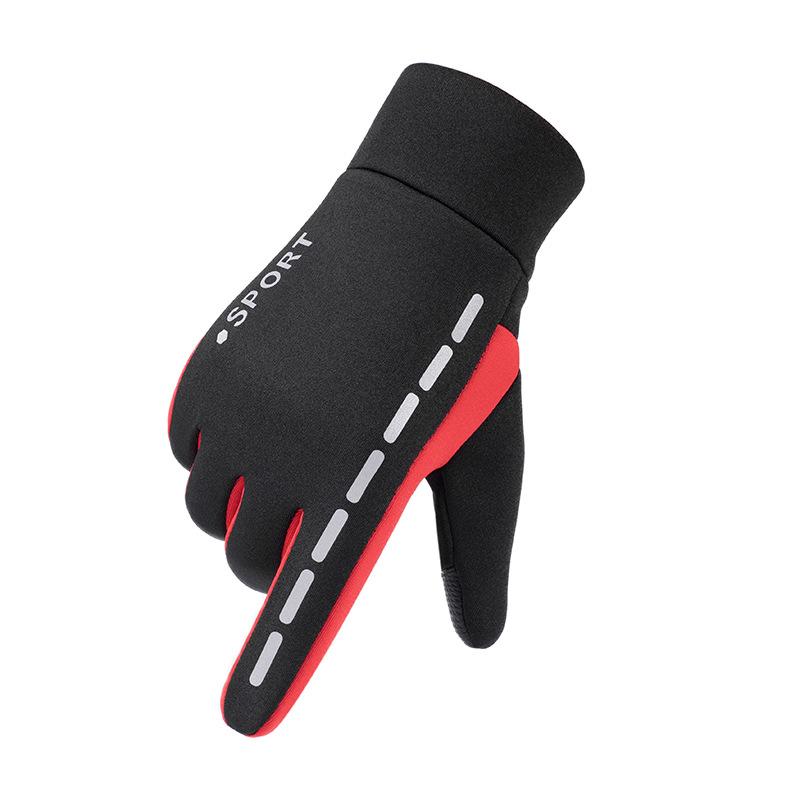 Touchscreen-Handschuhe Herren Winter Plüsch Warme Handschuhe Wasserdicht und winddicht Bergsteigen Radfahren Motorrad Outdoor-Reithandschuhe