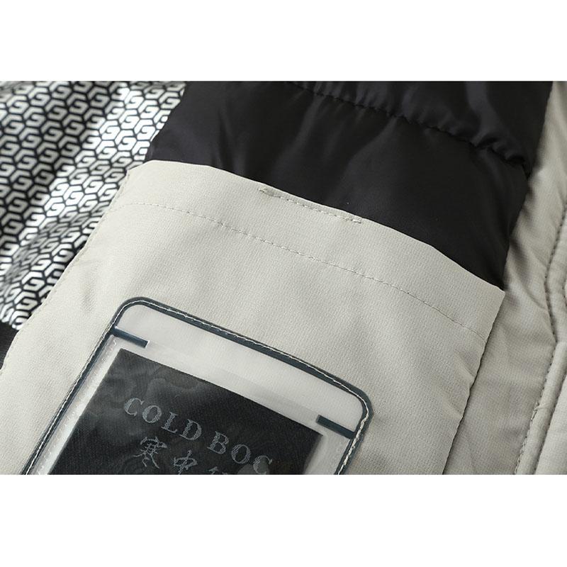 Men's Plus Size Big Tall Winter Coat Thickened Long Loose Fit Cotton Padded Jacket with Slit 4XL-12XL