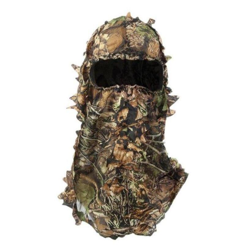 1 Suit Camouflage Leafy Hat 3D Full Face Mask Headwear Turkey Camo Hunter Hunting Accessories