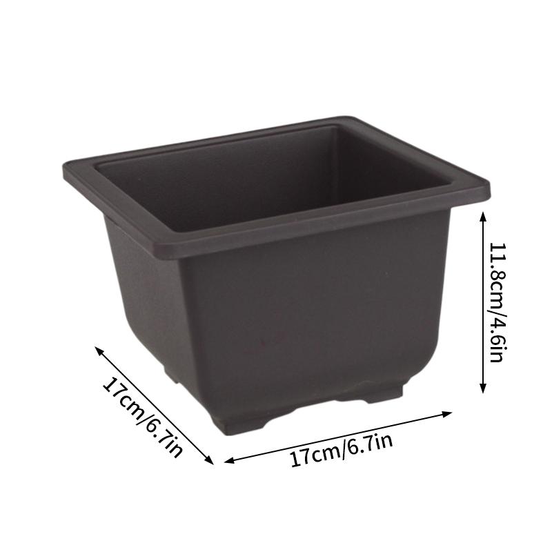 Bonsai Pots For Succulents Bonsai Vase Rectangle Plant Pots For Plants Outdoor Garden Pot Flowerpots Tray Garden Supplies