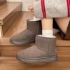 Fleece-lined Platform Booties Round Toe Ladies Shoes Hot on Offer Trend 2025 Women's Snow Boots High Quality Fashion Footwear
