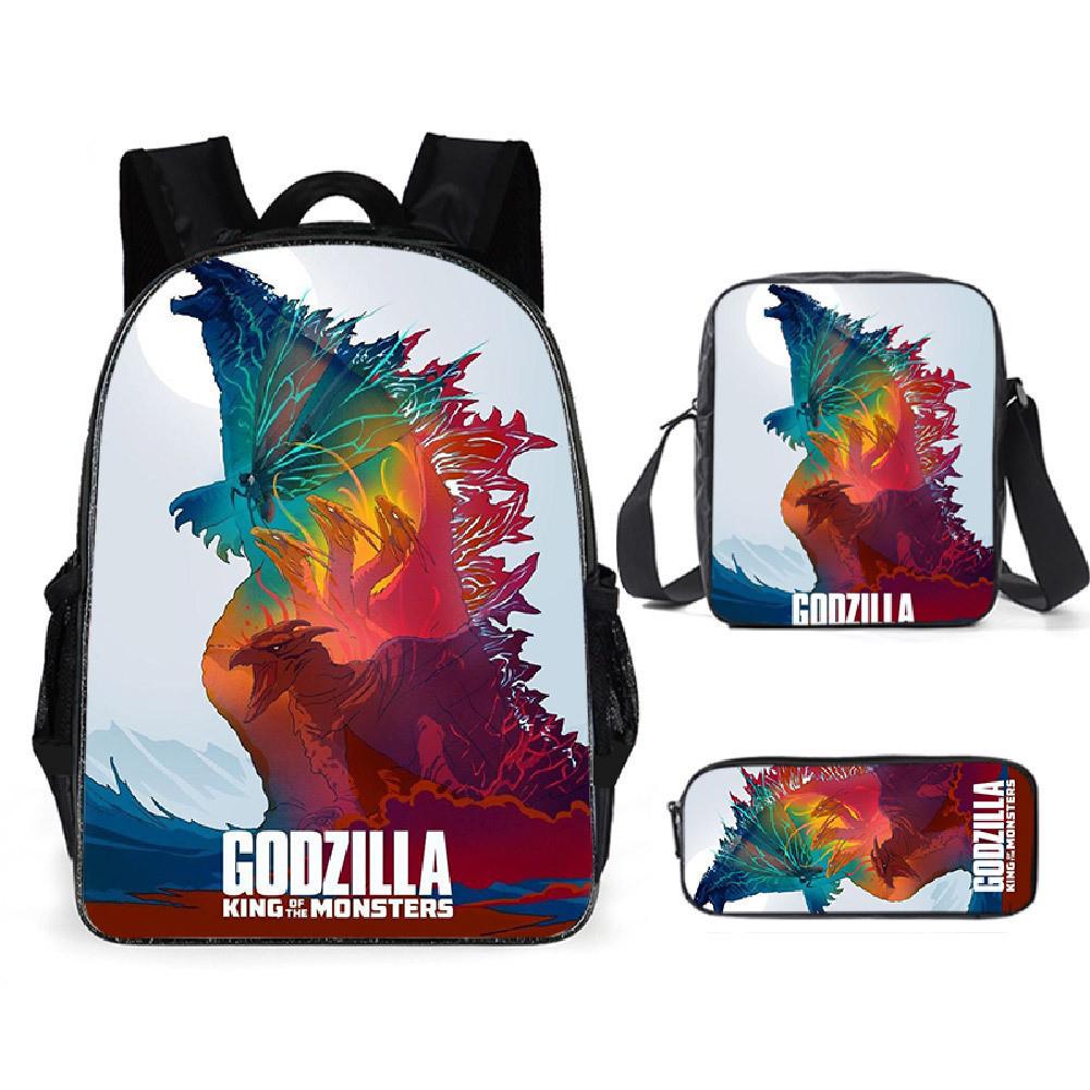 Godzilla Kinderrucksack Mit Luftpolstergurten Für Grundschüler