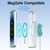 Capa Magnética Transparente Para APPLE iPhone 16 17 15 14 13 12 11 Pro Max 16 Plus 17E Air 16e Carregamento Sem Fio Compatível Com Magsafe