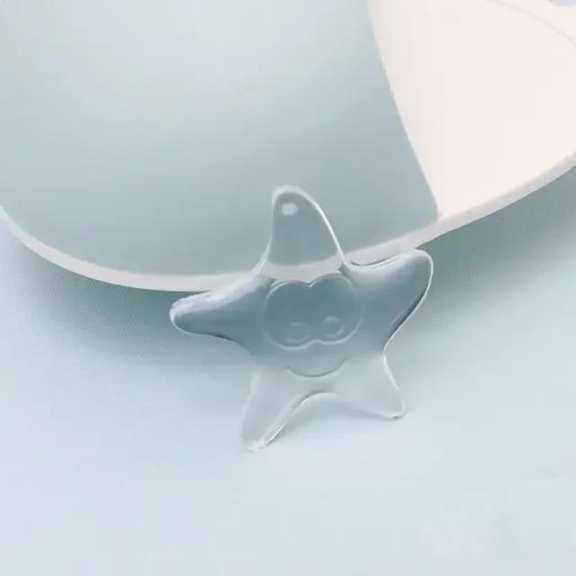 Selbstklebender Türstopper Transparentes Silikagel Türgriff-Puffer Wandschutz-Fang Türknauf-Stoßfänger Möbelschutz