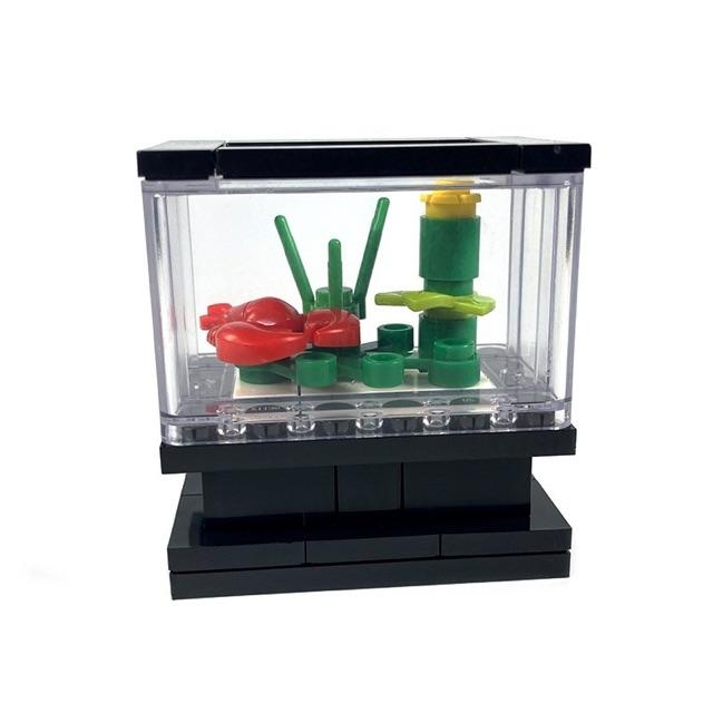 Fish Tank Living Room Compatible Major Brand Toys Building Block Classic Collections Assembled Brick Handmade Design