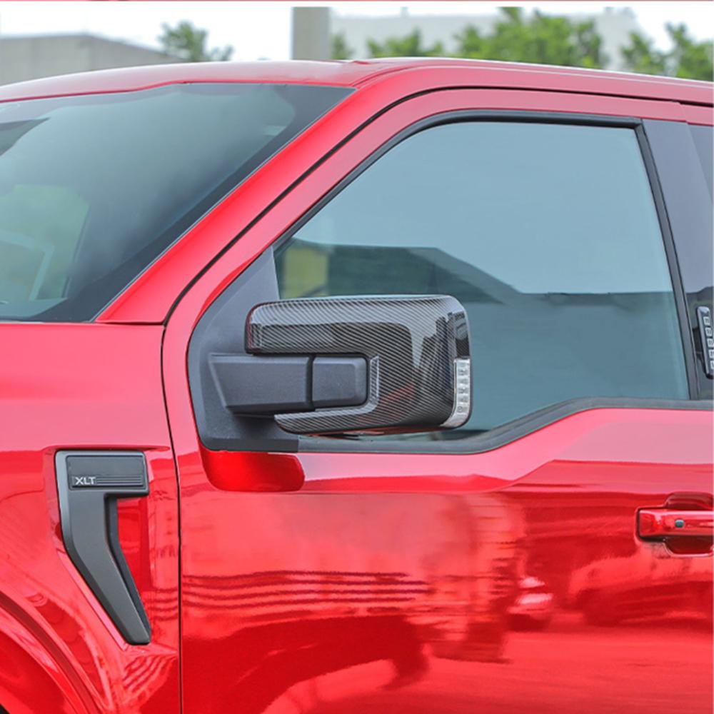Carcasa Decorativa de Marco Embellecedor de Espejo Retrovisor Lateral de Puerta Trasera para Ford F150 F-150 2022 Exterior