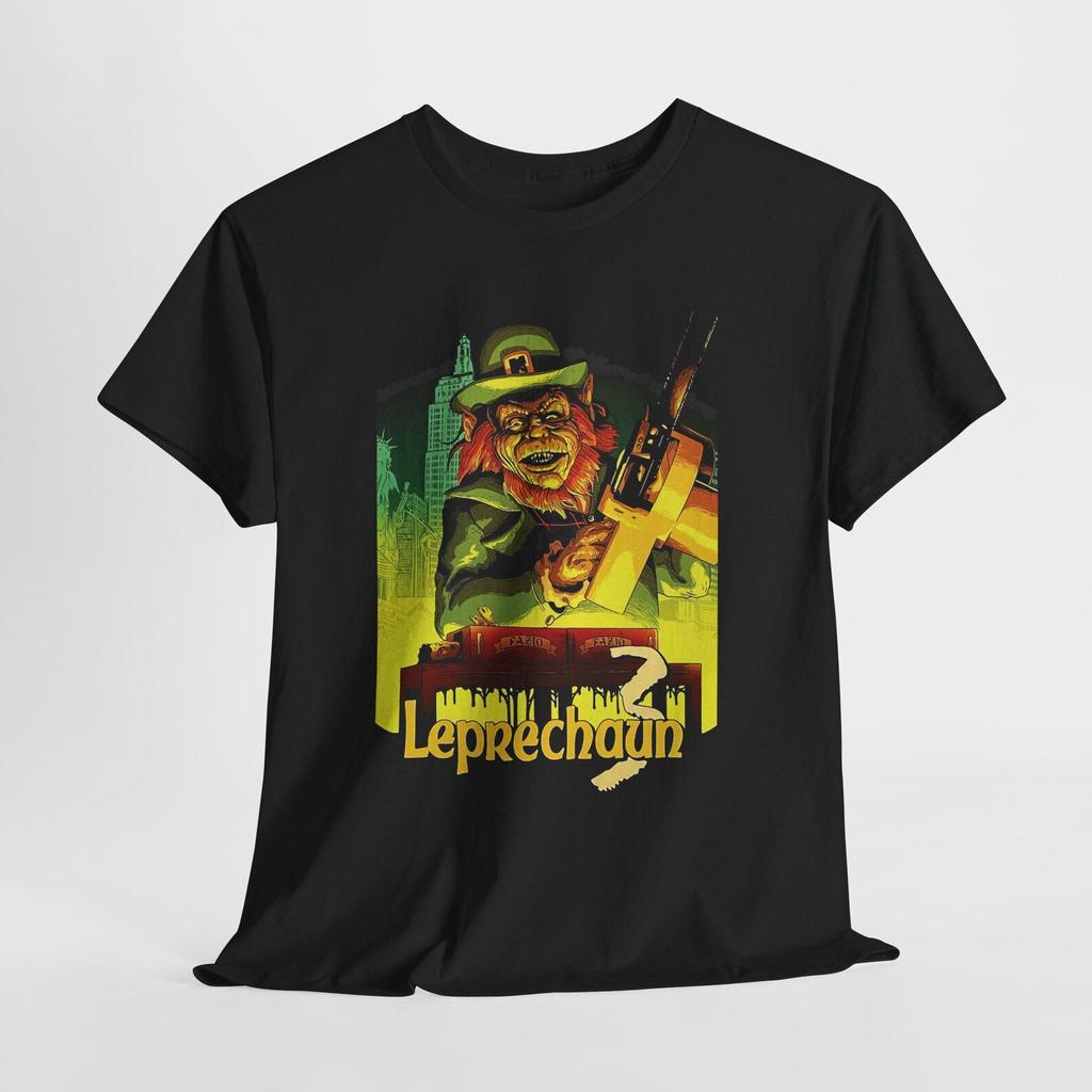 Leprechaun 3 Horror Movie Men's Navy Black Tees T-Shirt Size S-5XL
