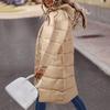 Winter Women's Long Cotton-Padded Warm Black Coats Long Sleeve Zippers Loose Female Jacket New Trendy Casual Ladies Clothes