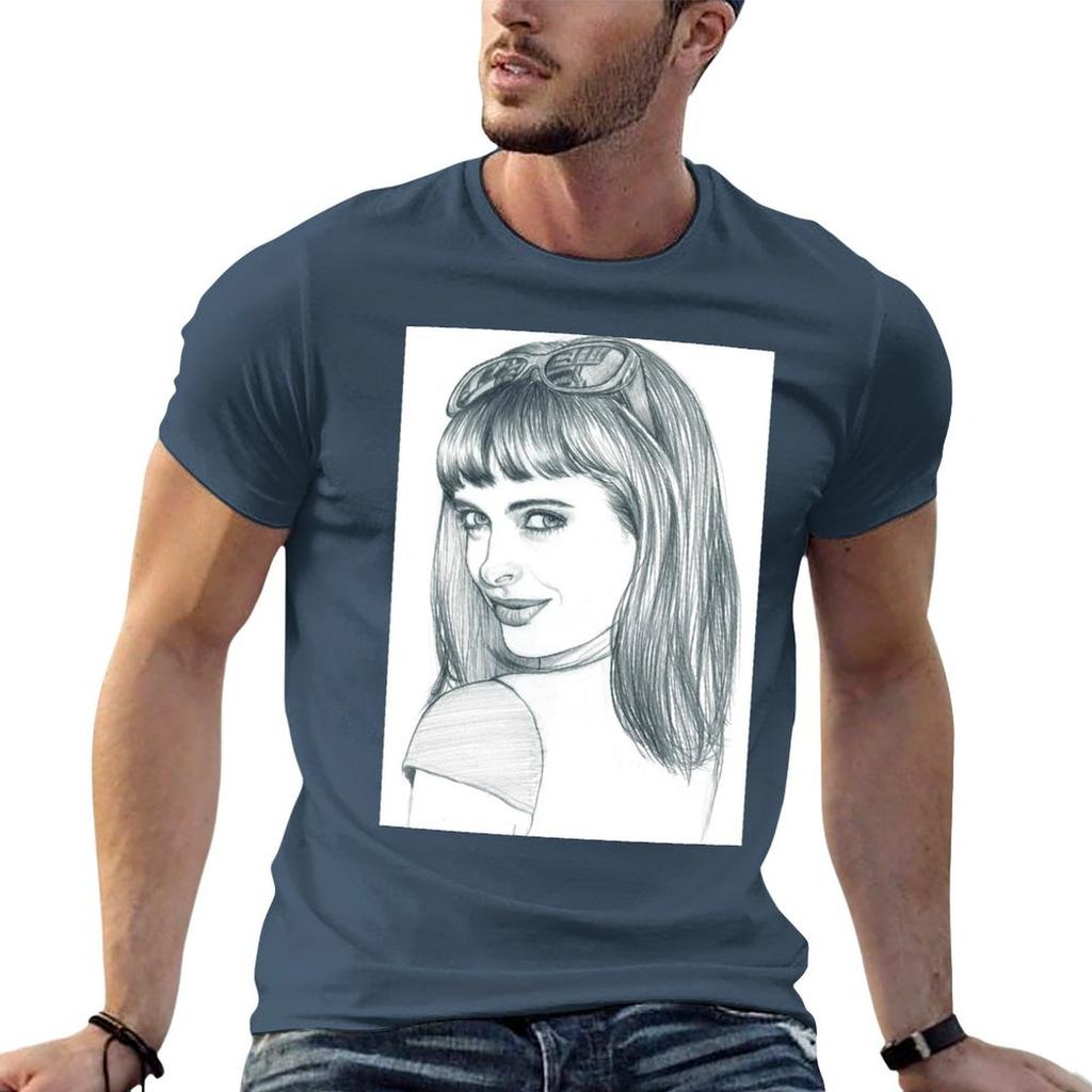 Krysten Ritter Tshirt Essential T Shirt Cotton Tshirt 100 Black Cotton Tshirt Plain For Unisex Package Tshirt