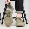 Modne Włoskie Męskie Codzienne Skórzane Buty Outdoor Antypoślizgowe Miękka Podeszwa Uniwersalne Buty do Chodzenia Wygodne Minimalistyczne Outdoorowe Buty Sznurowane