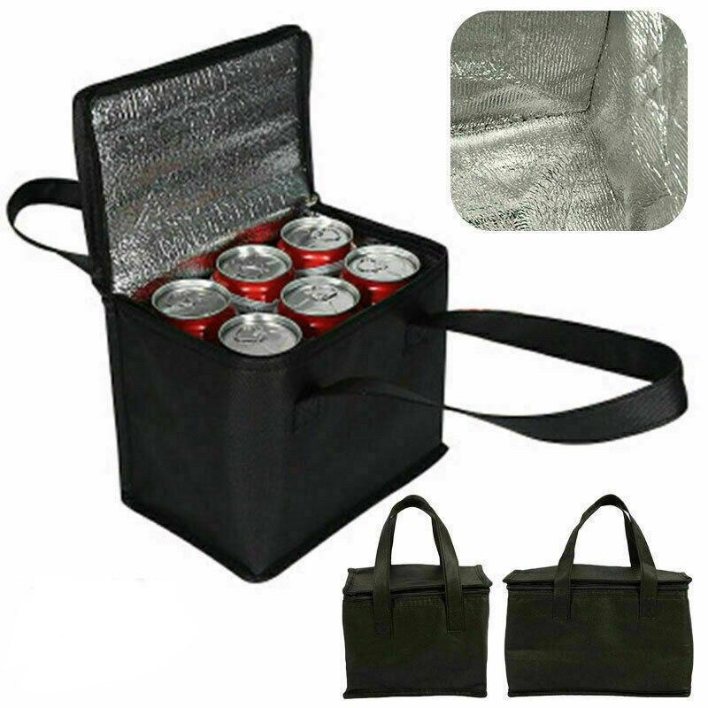 Ice Bag Aluminum Foil Lined Cooling Thermal Insulation Bottle Cooler Holding Temperature Holder Bags Carrier Chilling Can Cool Wine Picnic