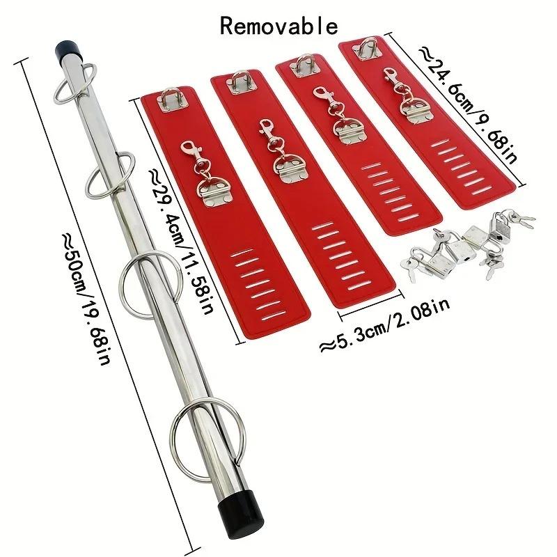 Sexy Spreader Bar Sex Toys For Adult Games Women Wrist Ankle Cuffs Handcuffs Holder Couples Bondage Sets Erotic Machine Products