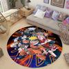 Naruto Uzumaki Akatsuki  Printed Round Rug Soft  Anti-Slip Carpet  for Home Bedroom Living Room Gaming Room Dorm Decor