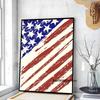 1 st Amerikansk USA-flagga Poster Papperstryck Hem Sovrum Entré Bar Café Konst Målning Dekoration